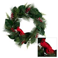 Red Cardinal  Wreath 60cm