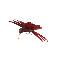 Burgundy Hummingbird 12.5cm