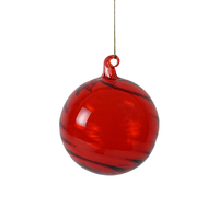 Red Glass Bauble 10cm