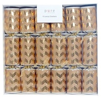 Natural Gold Zig Zag Cracker 6pk