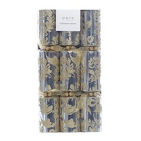 Silver With Gold Glitter  Pk 6