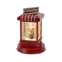 LED  Candy Shop Water Globe Snow Lantern 18cm