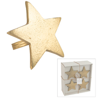 Julian Star Gold Napkin Ring 4 pc