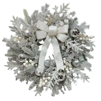 Silver Frost 60cm Christmas Wreath