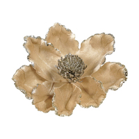 Soft Champagne Magnolia with Silver Glitter 25cm