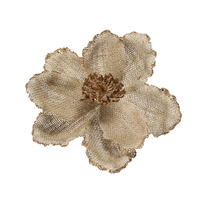  Hessian and Copper Glitter Magnolia 25cm