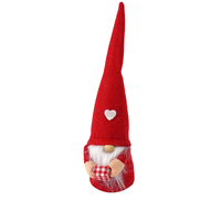 Cardiff Red Santa with Gingham Parcel 25cm