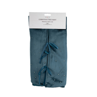 French Blue Velvet Diamonte 90cm Tree Skirt