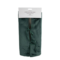 Green Velvet Diamonte 90cm Tree Skirt