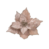 Poinsettia Light Dusty  Pink Clip 25cm