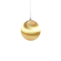 Champagne Satin Wrap Christmas Bauble 10cm