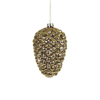 Gold Pine Cone 15cm