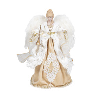 Gold and Cream Angel Tree Topper