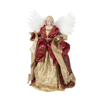 Red and Gold Angel Tree Topper