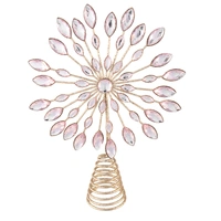 Soft Pink Jewelled Christmas Tree Topper