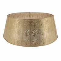 Gold  Filigree Sectional Christmas Tree Skirt