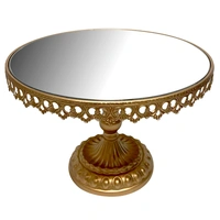 Gold Mirrored Display Stand  30cm