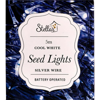 Seed Lights 5m Cool White / Silver Wire