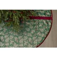 Green Holly Bow Tree Skirt 137cm