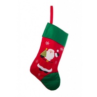 Red/Green Santa Stocking 71 cm