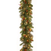 Wintry Pine Garland LED 274 cm