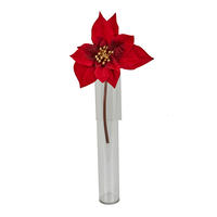 30cm Red Poinsettia 4 layer