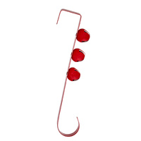 Red Bell Stocking or Wreath Holder