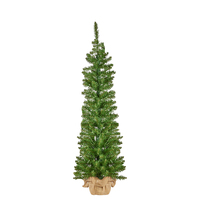 LED Christmas Tree with Hessian Base  120cm
