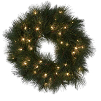 Long Needle LED  Multifunction Wreath 61cm