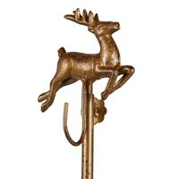 Adjustable Antique Gold Deer Wreath Stand