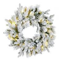 Snowy Wesley Wreath 60cm