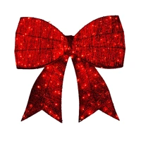 Christmas Bow with Lights Indoor /Outdoor 87cm