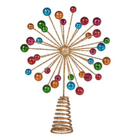 Colourful Ball Christmas Tree Topper 29cm