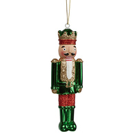 Green Nutcracker Hanging 15cm