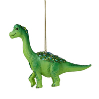 Green Brontosaurus  Dinosaur Decoration 14cm
