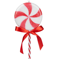 Red Swirl Lollipop10 x 25 cm