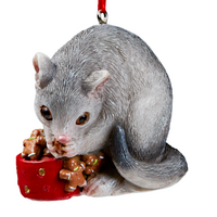 Ringtail Possum Hanging Christmas Ornament  6cm