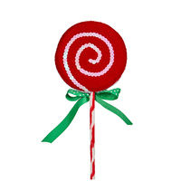 Candy Cane  Red Swirl Lollipop 30cm