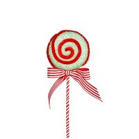 Candy Cane Green Swirl Lollipop 20cm