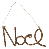 Beaded Noel Decoration - Rose Copper