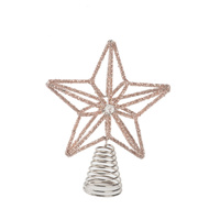 Champagne Star Tree Topper  20CM Star