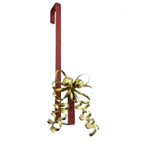 Red Wreath Hanger with White  Bell 41cm