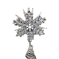 Silver and Pearl  Tree Topper 20cm