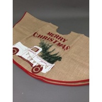 Jute Tree Skirt with Ute and Tree 120cm
