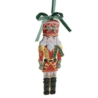 Red Green Metal Nutcracker Hanging Decoration