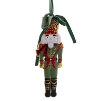 Green Red Metal Nutcracker Hanging Decoration