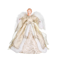 Champagne Christmas Angel Tree Topper 40cm