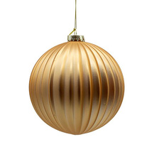 Gold  Shatterproof Christmas Hanging Bauble 15cm