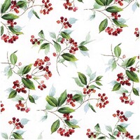 Winter Foliage Disposal Napkin - Luncheon 20pc