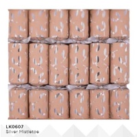Silver Mistletoe Luxury Kraft Cracker 6pk